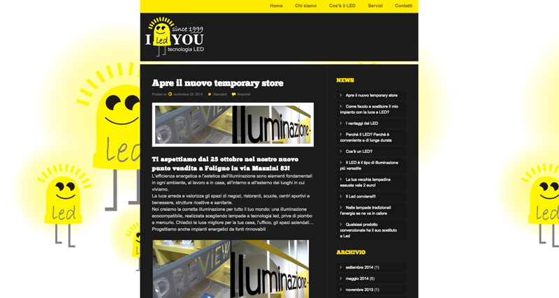 siti internet in wordpress